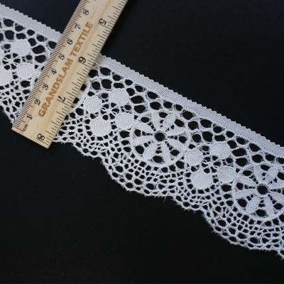 geometric stretch lace trim